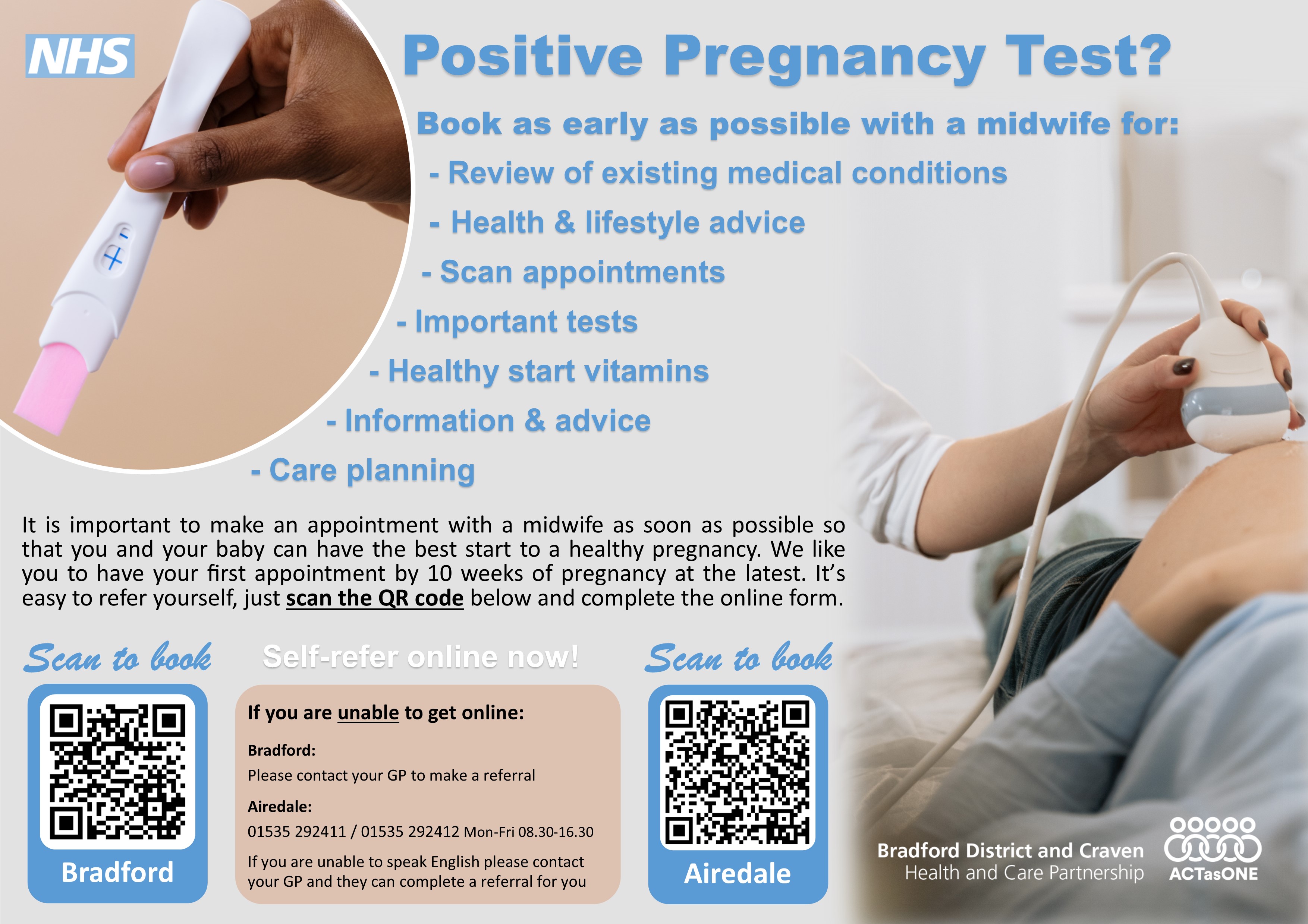 Newly pregnancy? Book your first appointment early